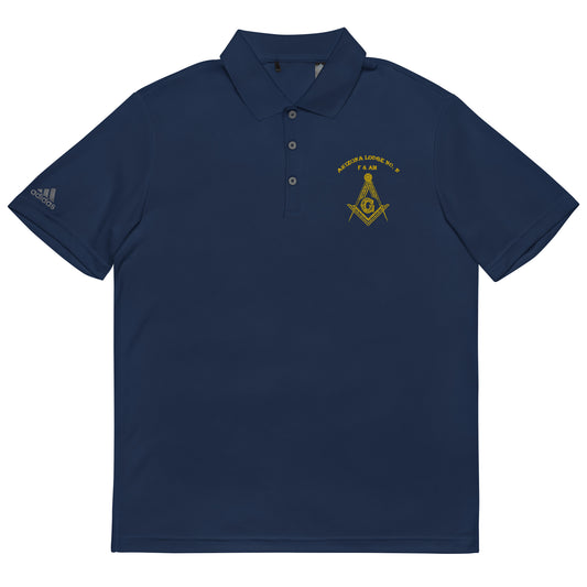 Arizona Lodge No. 2 Men's Performance Polo shirt - Gold Lettering