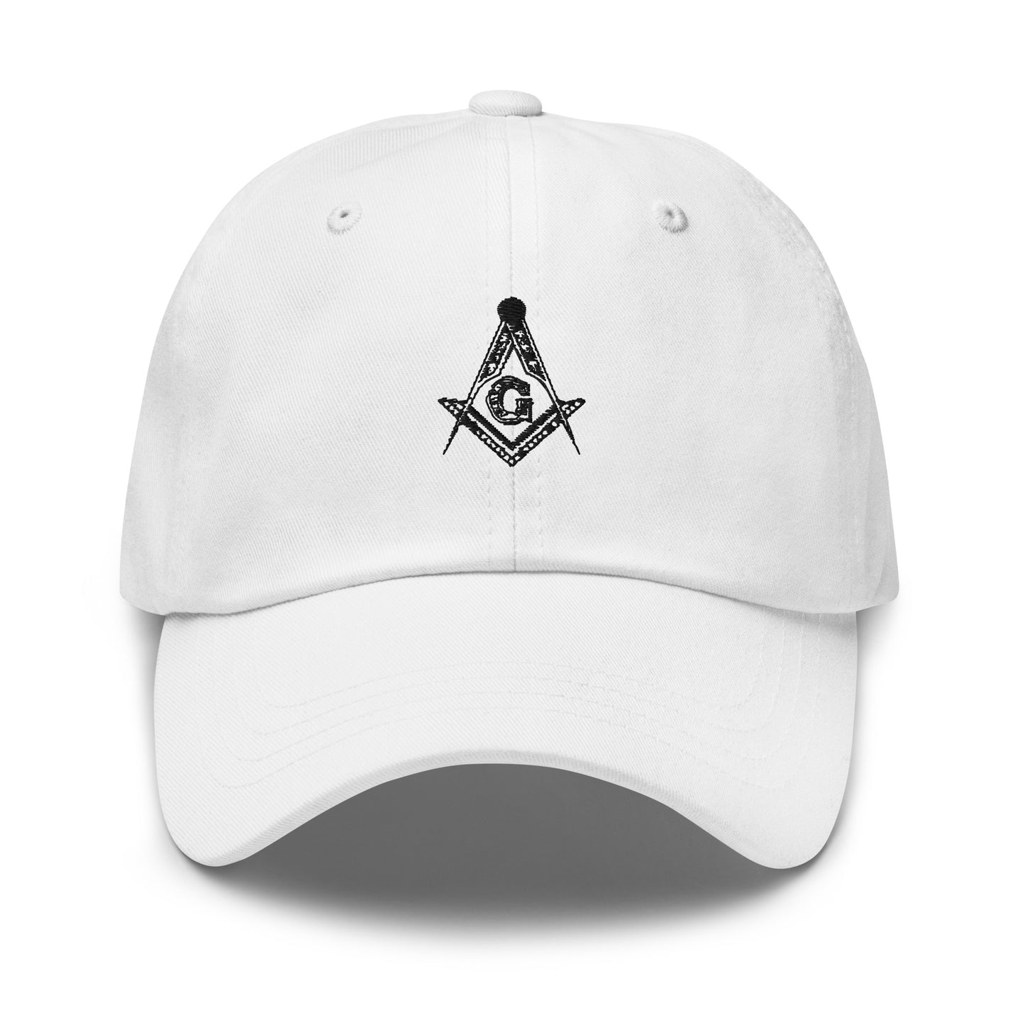 Square & Compass Hat - White