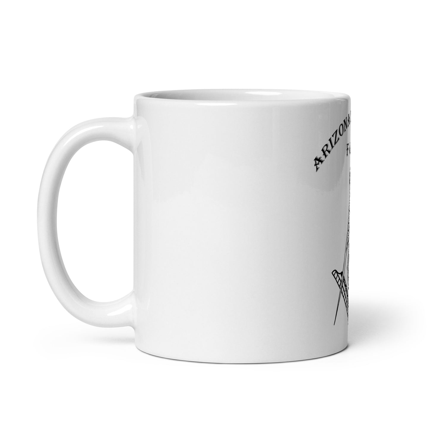 Arizona Lodge No. 2 White glossy mug