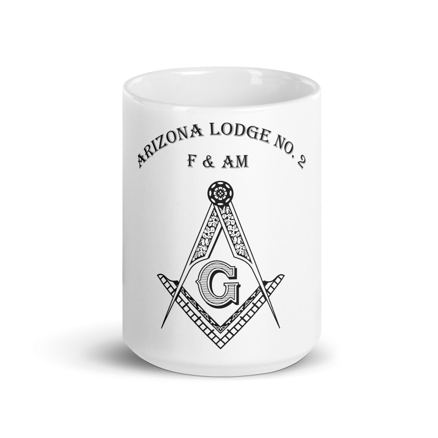 Arizona Lodge No. 2 White glossy mug