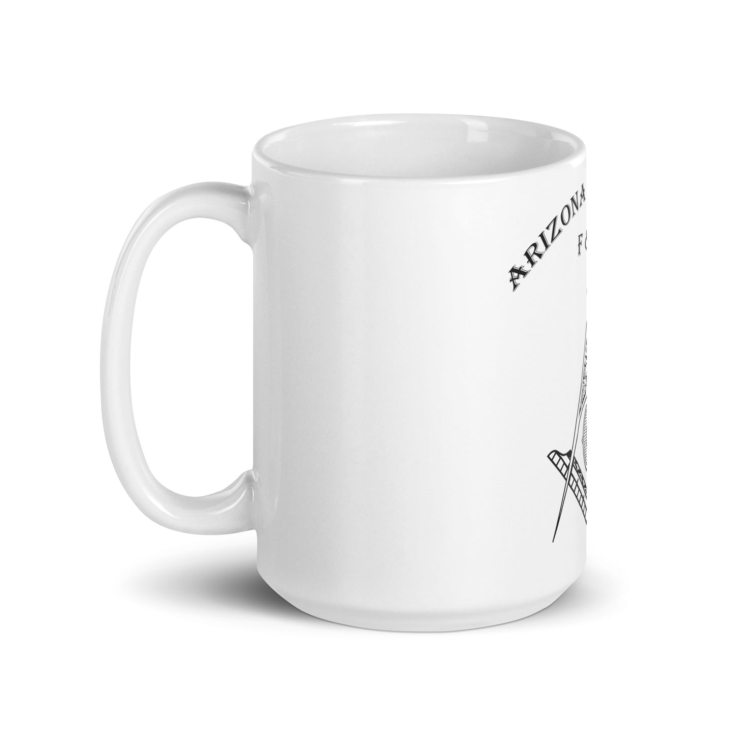 Arizona Lodge No. 2 White glossy mug